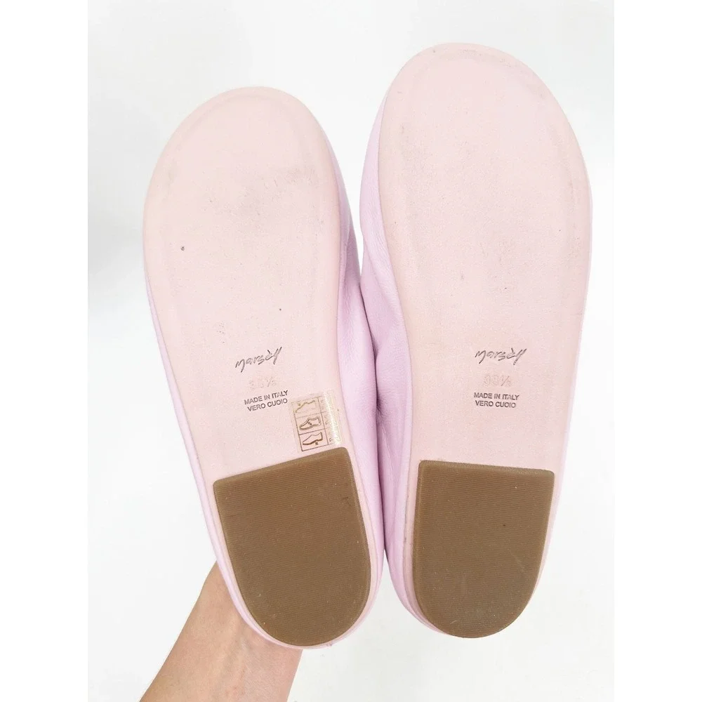 Marsèll Slip On Leather Mules Pink Purple Lavender 38.5 NEW‎